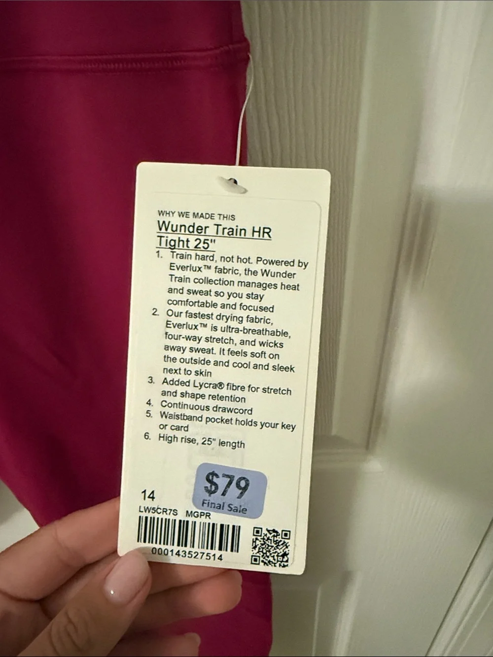 Lululemon Wunder Train 7/8 Pants